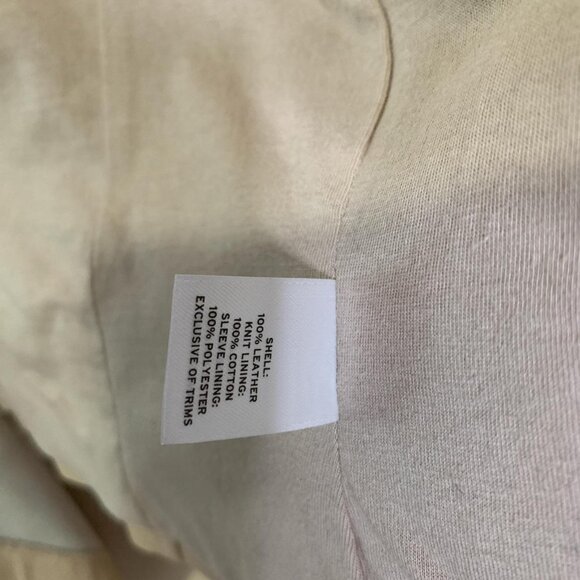 Halogen Tan Leather Jacket – Size Small - Picture 4 of 7